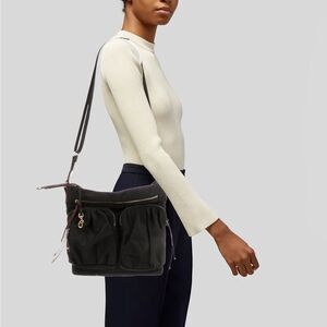 MZ Wallace Nylon and Studded Leather Crossbody Bag